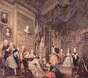 William Hogarth Theaterauffuhrung der Kinder im Hause des John Conduit oil